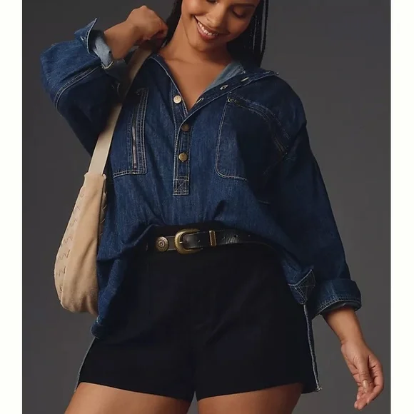 PILCRO HALF BUTTON TUNIC SHIRT SZ 3X - Picture 2 of 10